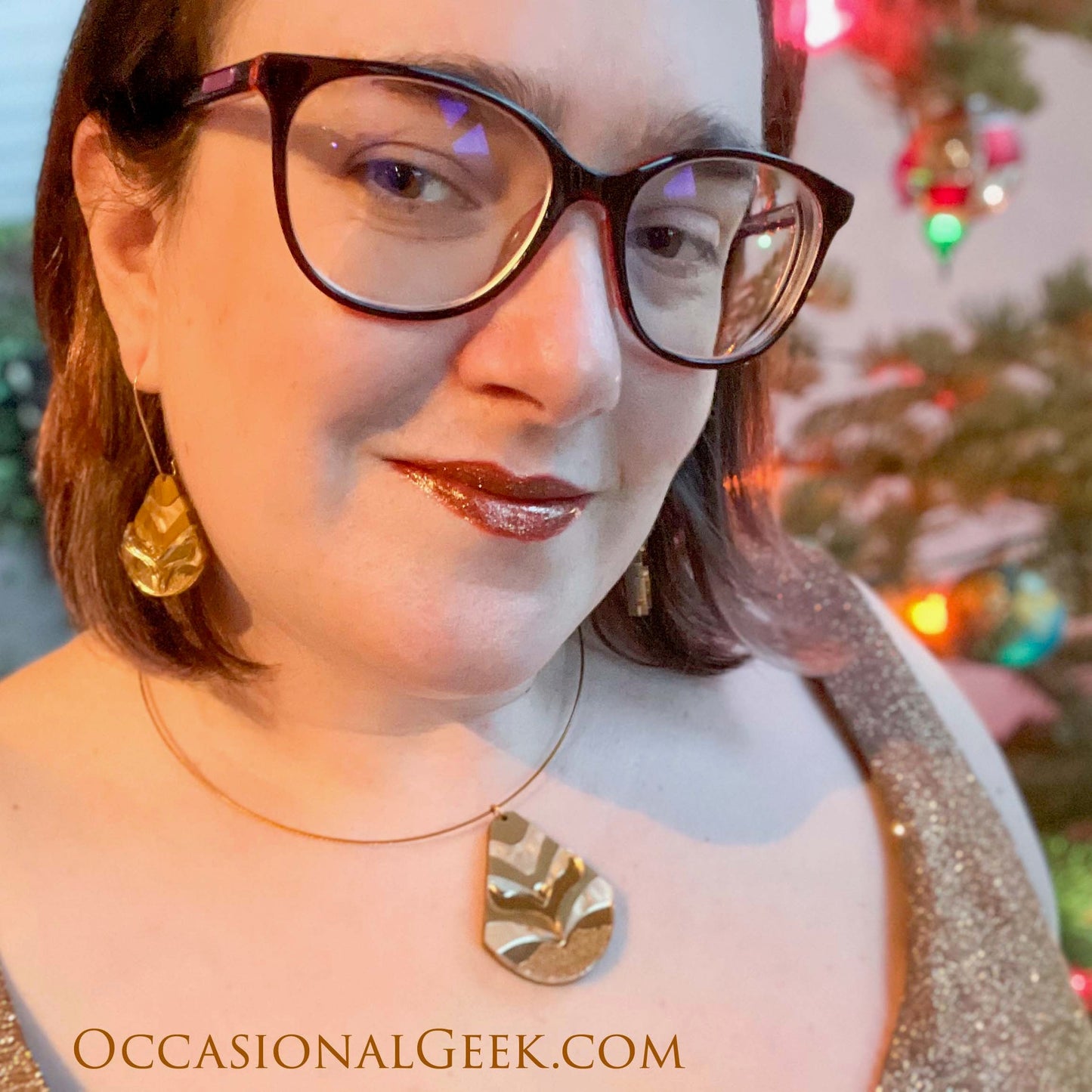 Golden Amazon Dangle Earrings