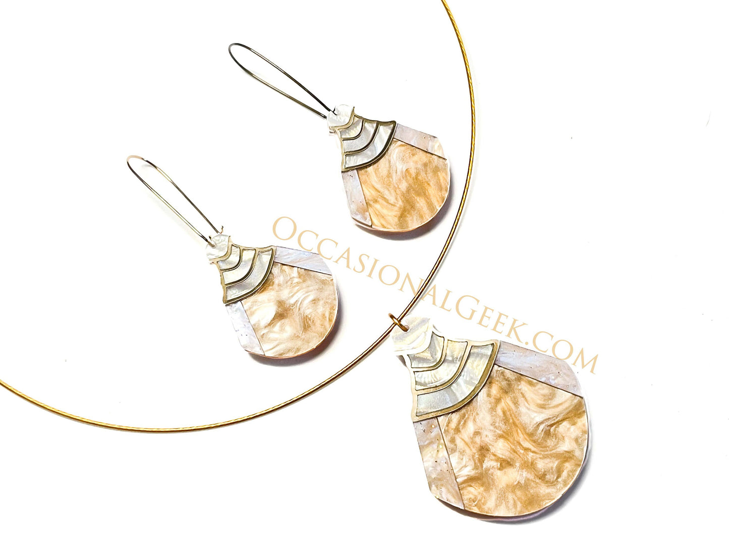 Senator Queen Dangle Earrings