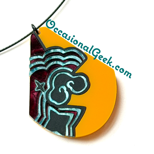 Golden Queen Statement Pendant