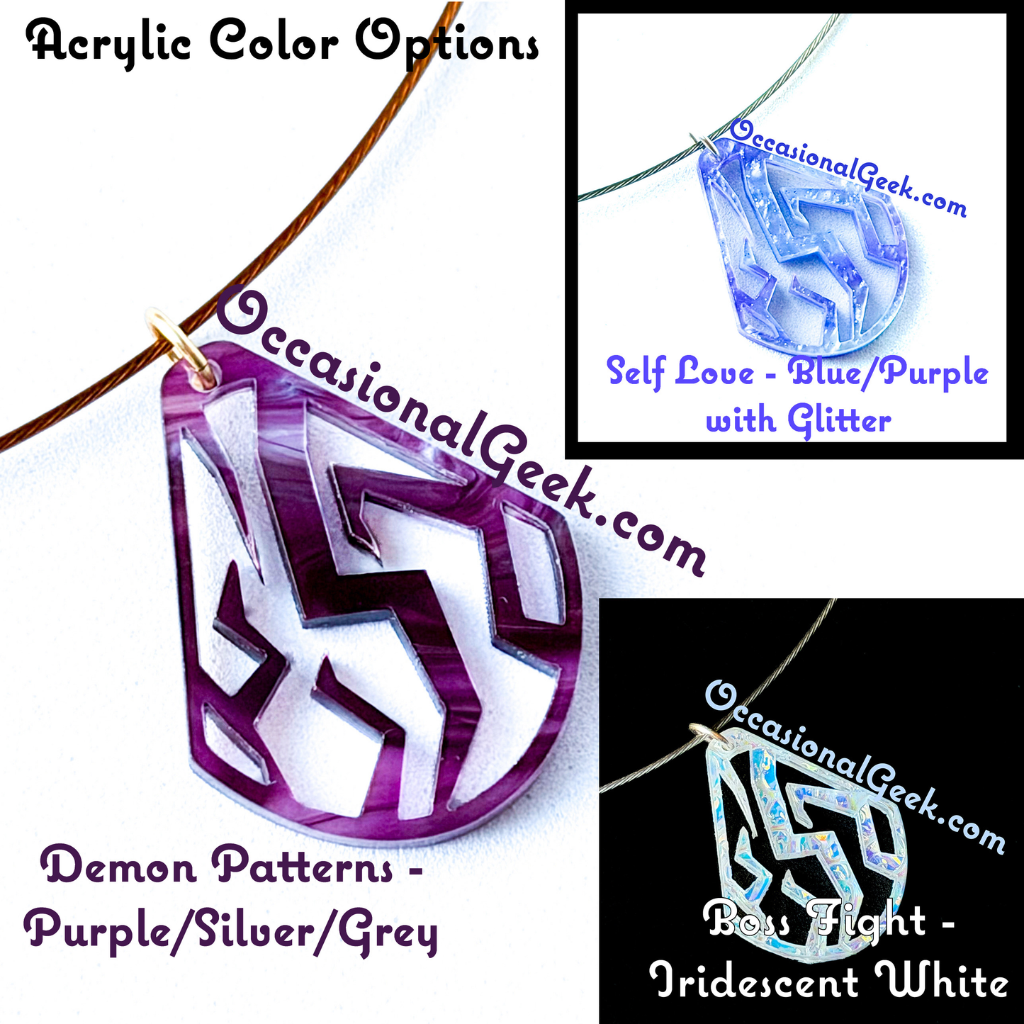 Patterns Charm Pendant