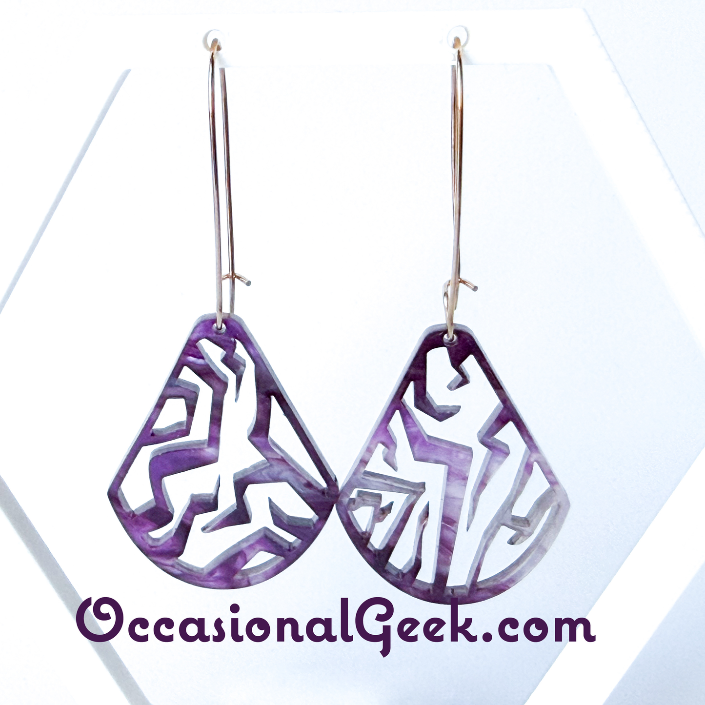 Patterns Statement Dangle Earrings
