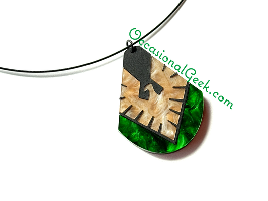 Phoenix (Green) Statement Pendant