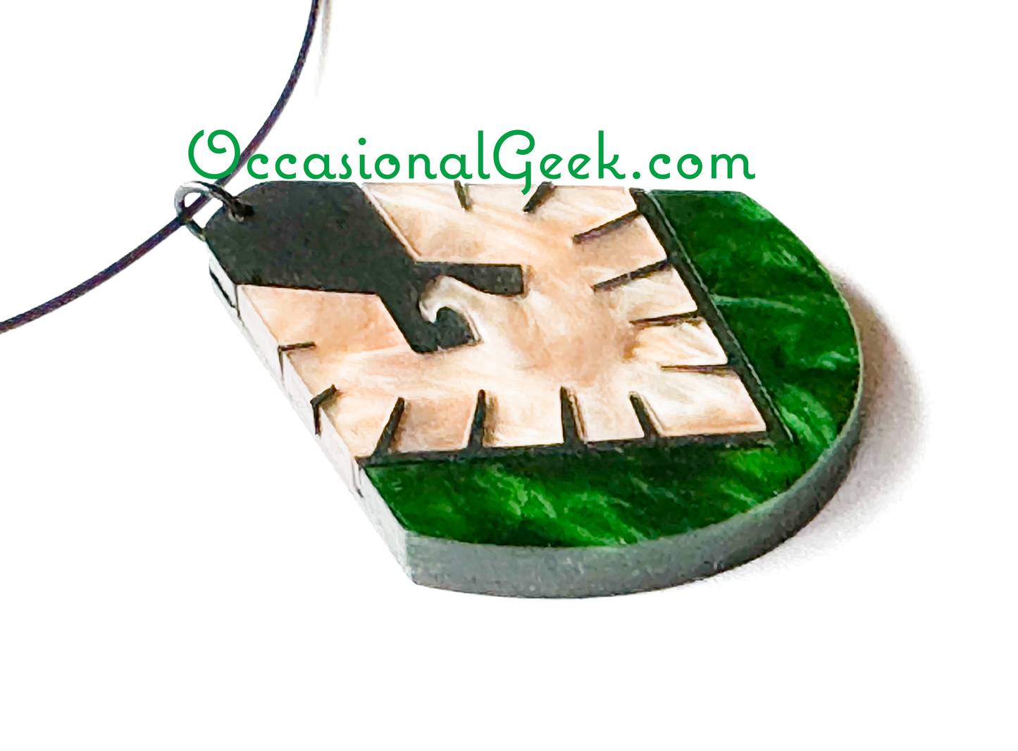 Phoenix (Green) Statement Pendant